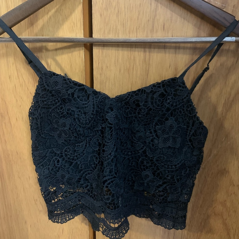 Lace crop top